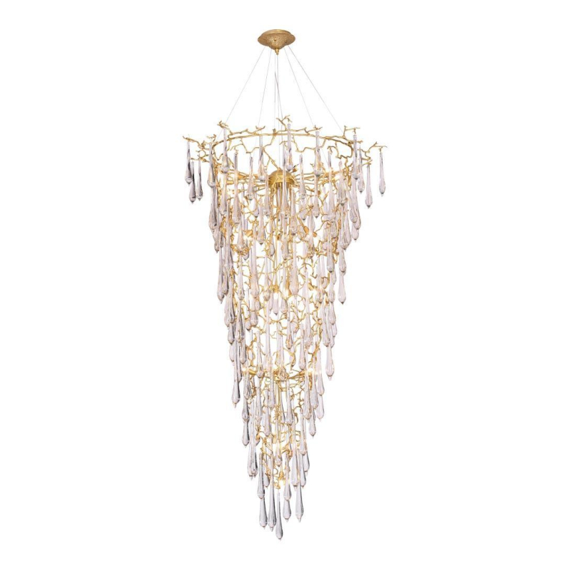 Подвесная люстра Crystal Lux Reina SP34 D1200 Gold Pearl в Санкт-Петербурге