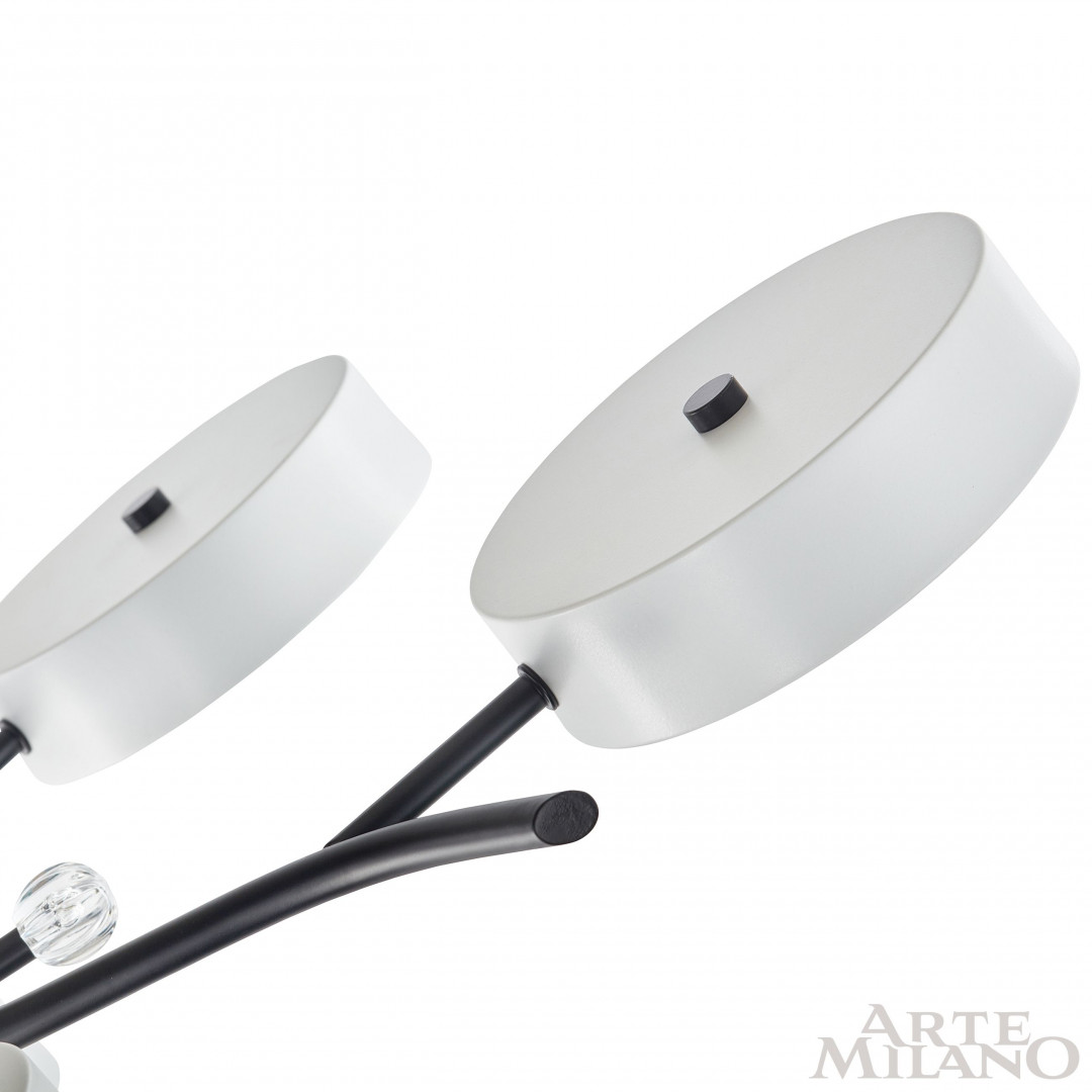 Потолочная люстра Arte Milano Ferrara 256606/6+1 Bk/Wh в Санкт-Петербурге