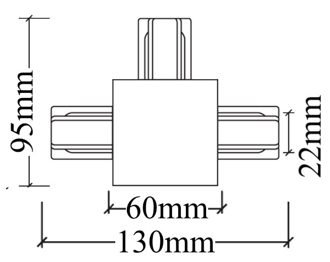 Коннектор Т-образный Crystal Lux CLT 0.2211 02 BL в Санкт-Петербурге