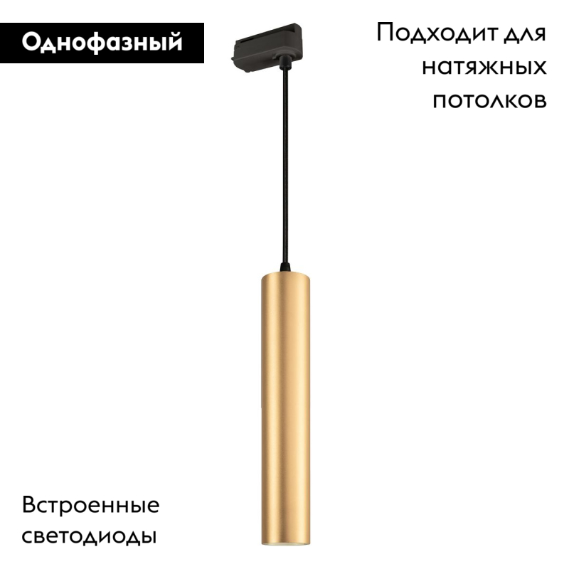 Трековый светильник Arlight LGD-Pipe-Track-Hang-2TR-R50-9W Warm3000 037433 в Санкт-Петербурге