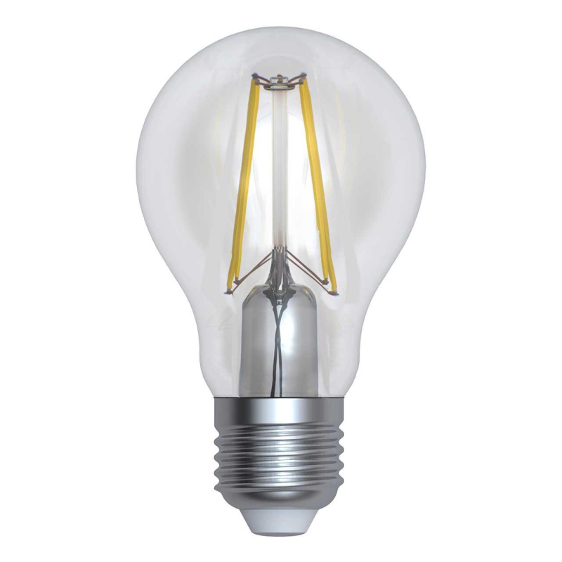 Лампа светодиодная филаментная (UL-00004867) Uniel E27 12W 4000K прозрачная LED-A60-12W/4000K/E27/CL PLS02WH в #REGION_NAME_DECLINE_PP#