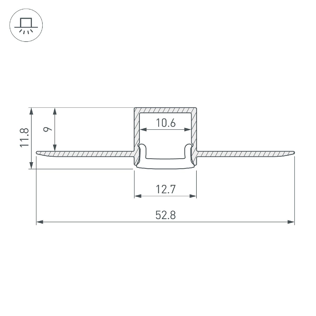 Профиль Arlight FANTOM-W12-2000 ANOD 040325 в Санкт-Петербурге