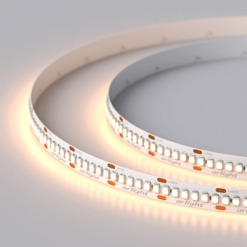 Светодиодная лента Arlight RT-A240-10mm 24V Warm2700 (19.2W/m, IP20, 3528, 5m) 017428(1) в Санкт-Петербурге