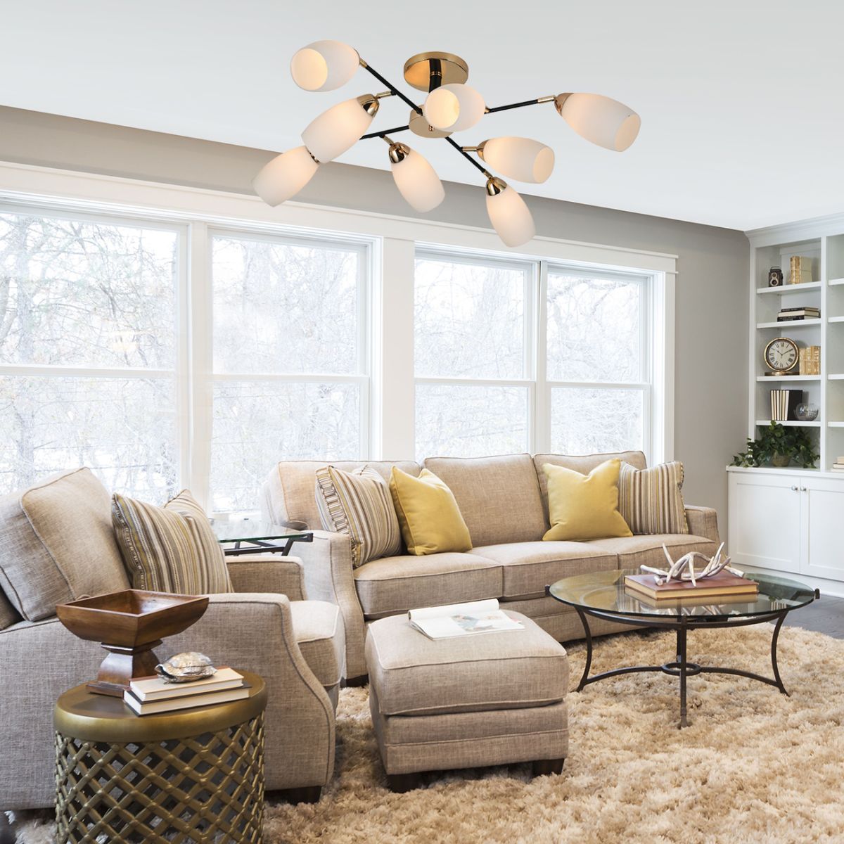 Люстра на штанге Escada Aucuba 643/8P в Санкт-Петербурге