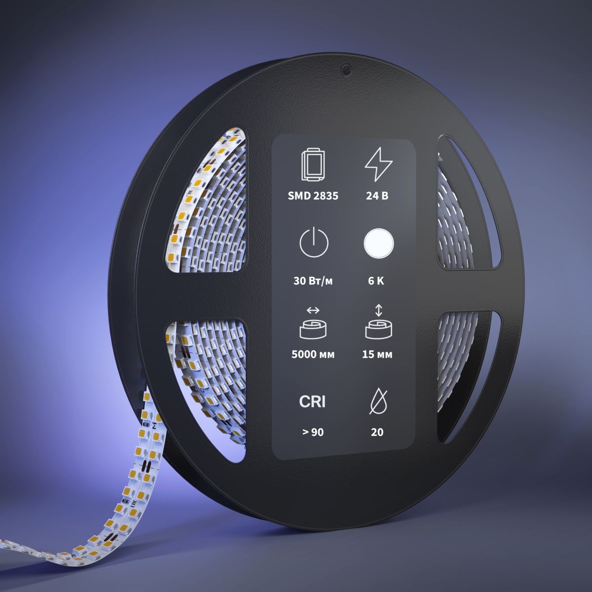 Светодиодная лента Maytoni Led Strip 24В 2835 30Вт/м 6000К 5м IP 20 201328 в Санкт-Петербурге
