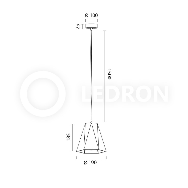 Подвесной светильник LeDron 2517C 00000013335 в Санкт-Петербурге