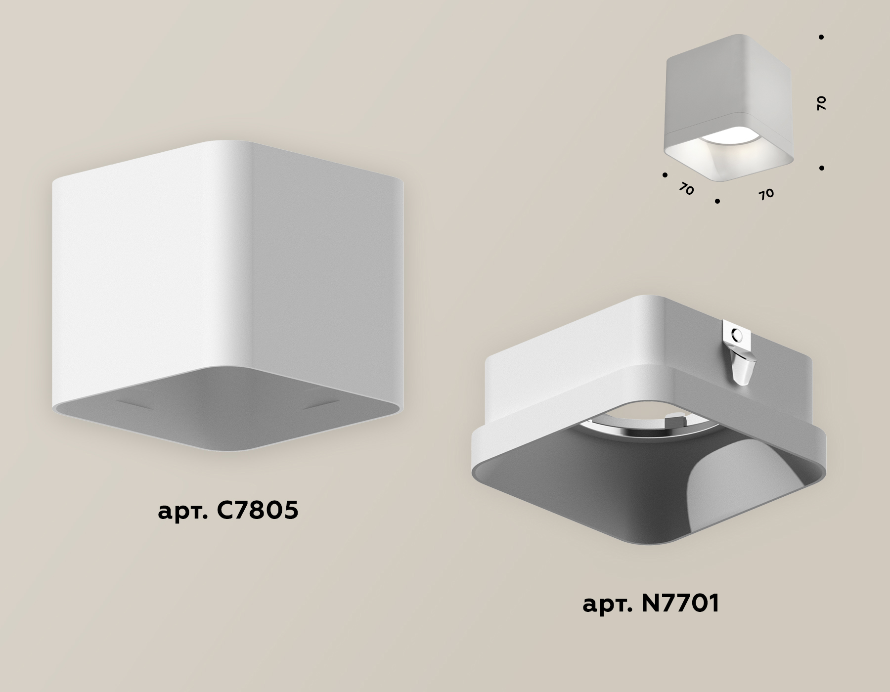 Накладной светильник Ambrella Light Techno XS7805001 (C7805, N7701) в Санкт-Петербурге