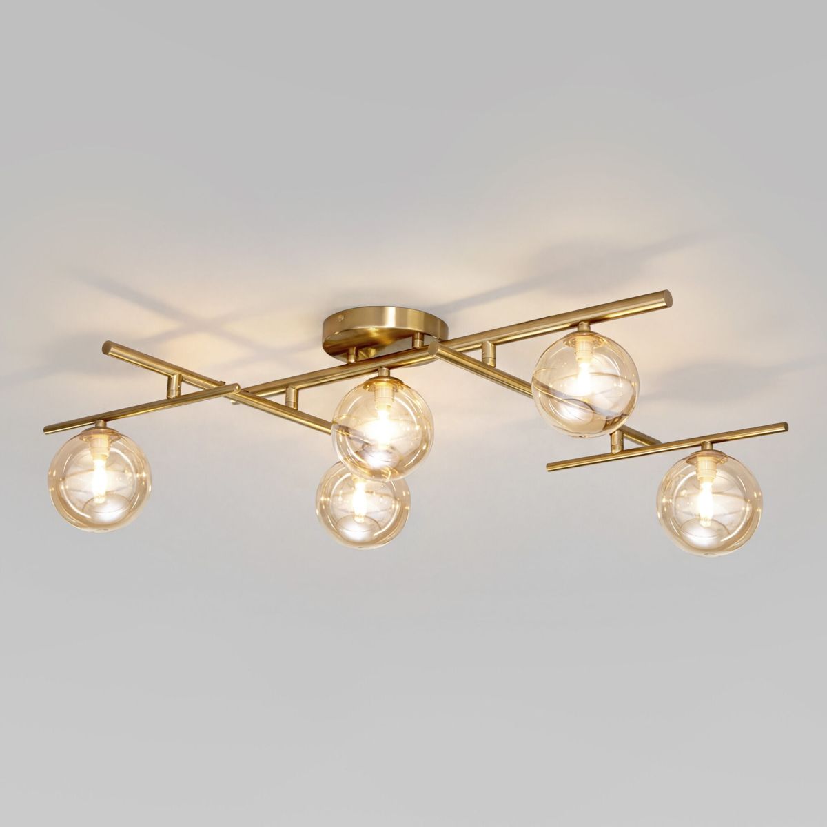 Потолочный светильник Eurosvet Liana 502001/5 латунь a072099 в Санкт-Петербурге