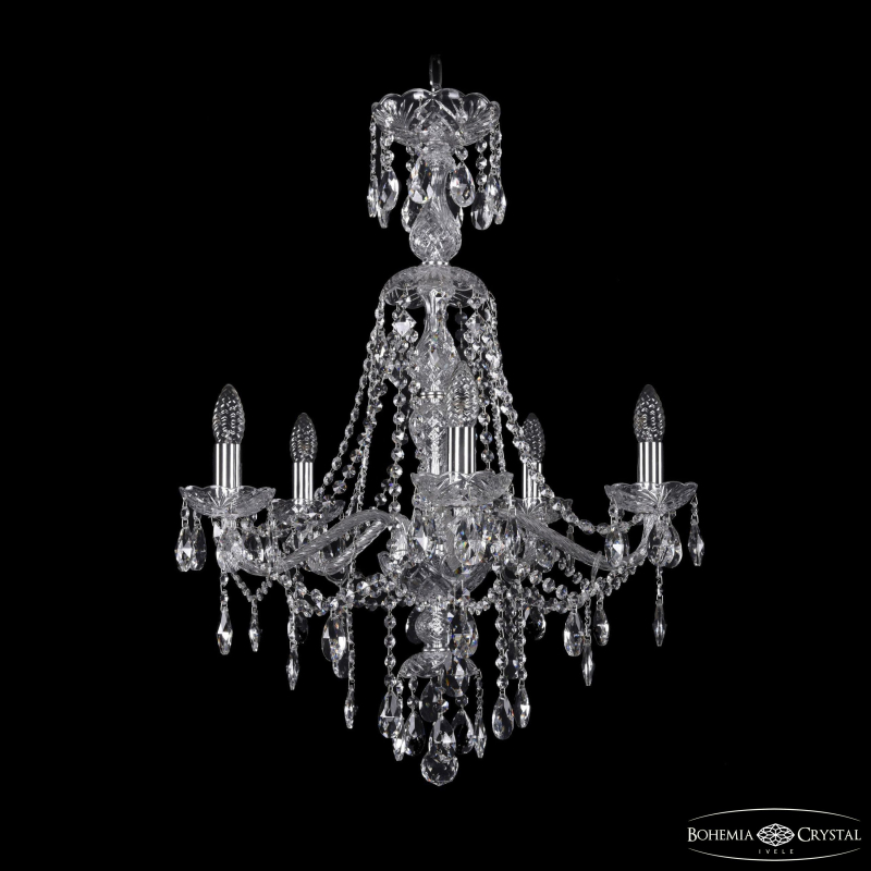 Подвесная люстра Bohemia Ivele Crystal 1415/5/200/XL-76 Ni в Санкт-Петербурге