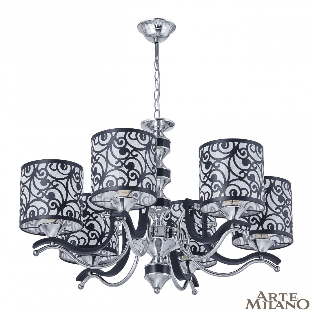 Подвесная люстра Arte Milano Florentia-4957 304957/6 Bk/Ni в Санкт-Петербурге