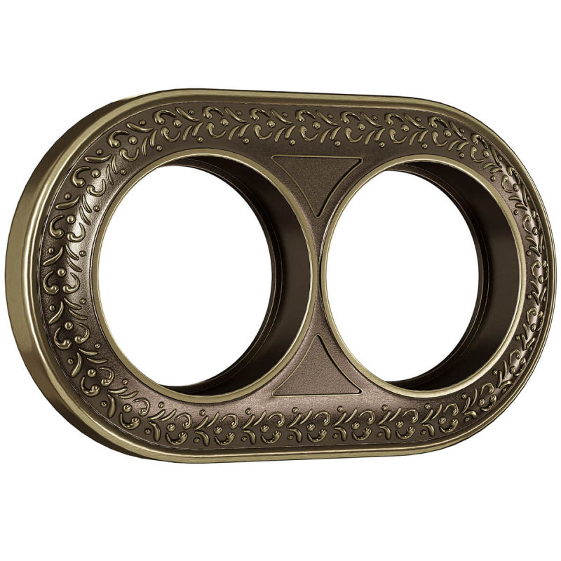 Рамка Werkel Antik Runda на 2 поста бронза WL70-frame-02 4690389106514 в Санкт-Петербурге