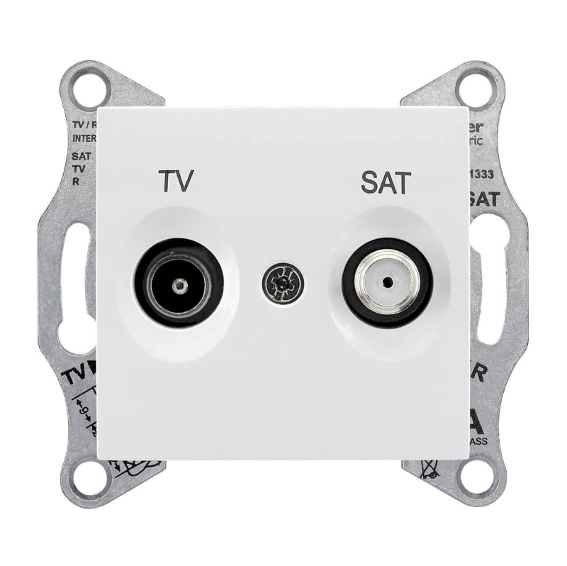 Розетка TV/SAT проходная Schneider Electric Sedna 4dB SDN3401921 в Санкт-Петербурге