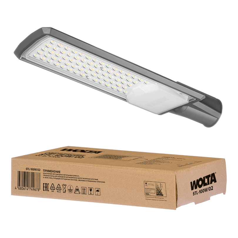 Уличный консольный светильник WOLTA STL-100W/02 в Санкт-Петербурге