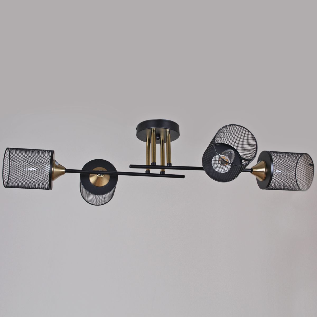 Потолочная люстра Reluce 38460-0.3-04 BK+COPPER в Санкт-Петербурге