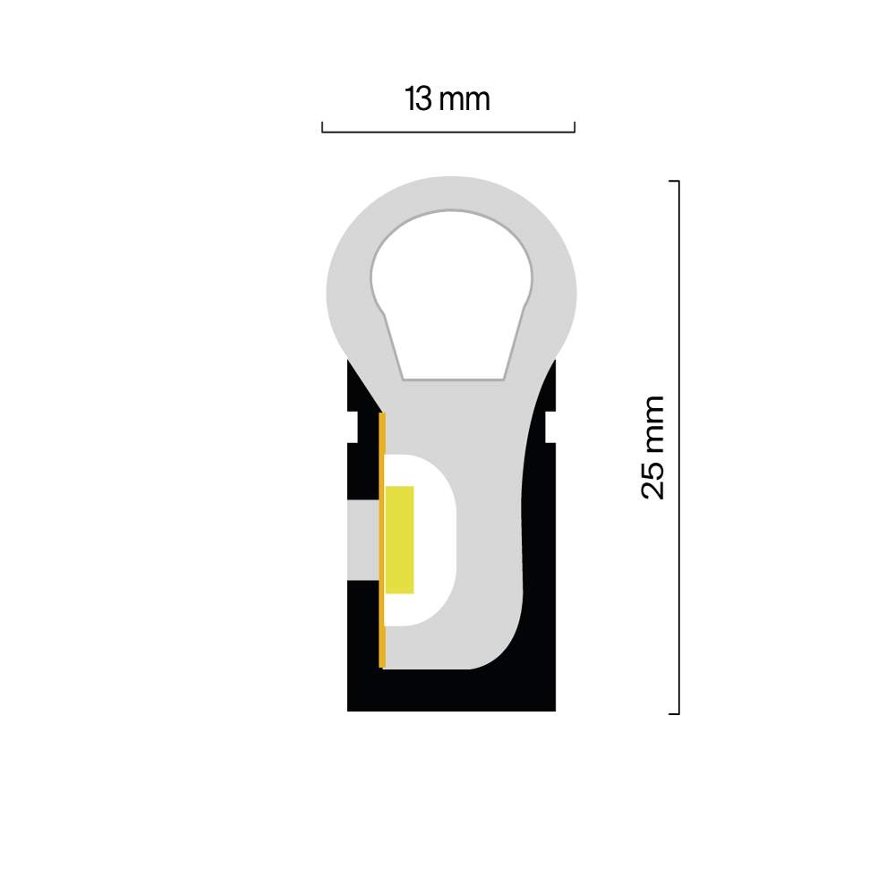 Гибкий неон Maytoni Led Strip 25x13 220В 8Вт/м Red IP65 50м 201233 в Санкт-Петербурге