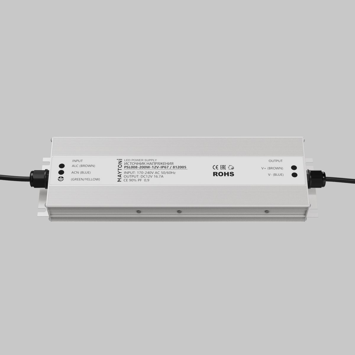 Источник напряжения Maytoni Led Strip PSL008 12В 200Вт IP67 812005 в Санкт-Петербурге