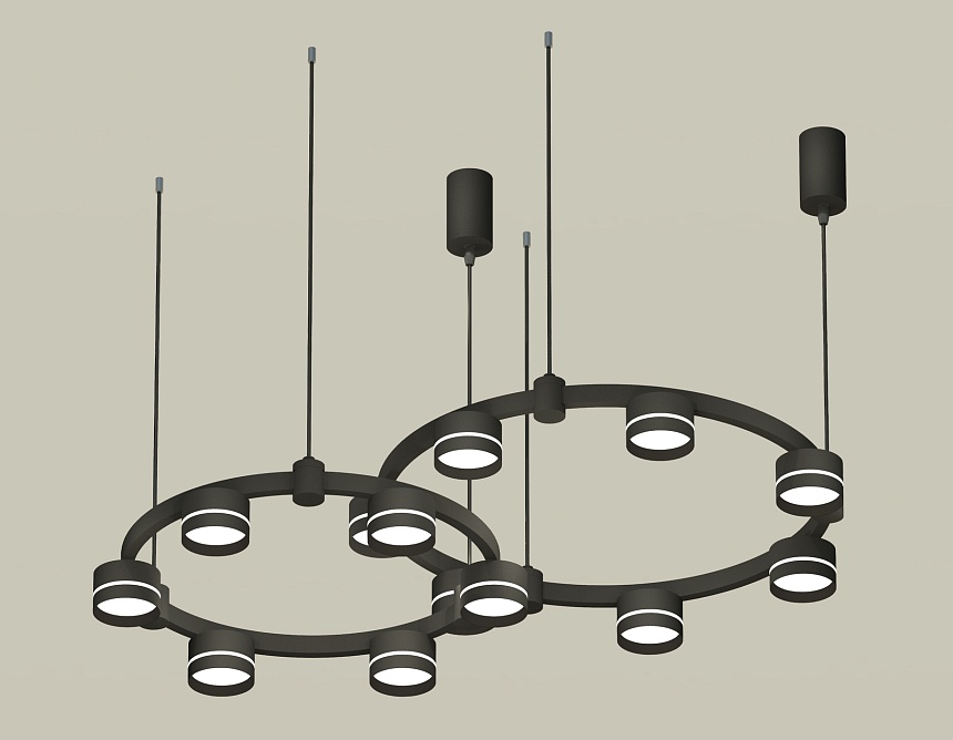 Комплект подвесного светильника Ambrella Light Techno Ring XR92091005 (A9209x2, C9238, C9232, N8462) в Санкт-Петербурге