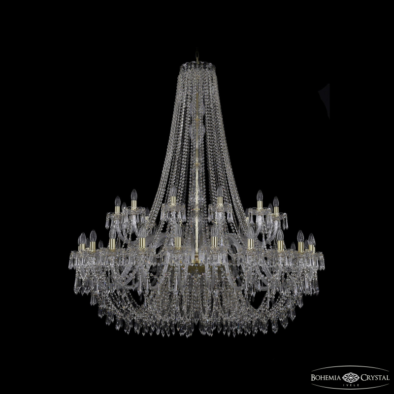 Подвесная люстра Bohemia Ivele Crystal 1403/24+12/530/h-160 G в Санкт-Петербурге