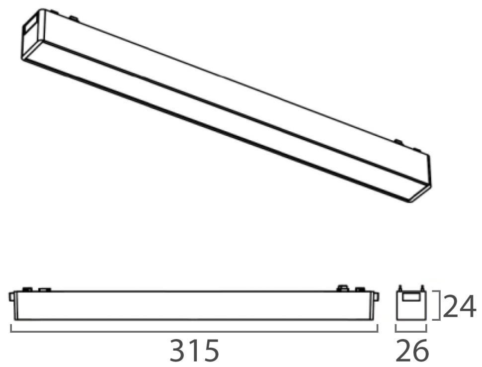 Трековый магнитный светильник Italline Kreator IT09-9012 black 4000K в Санкт-Петербурге