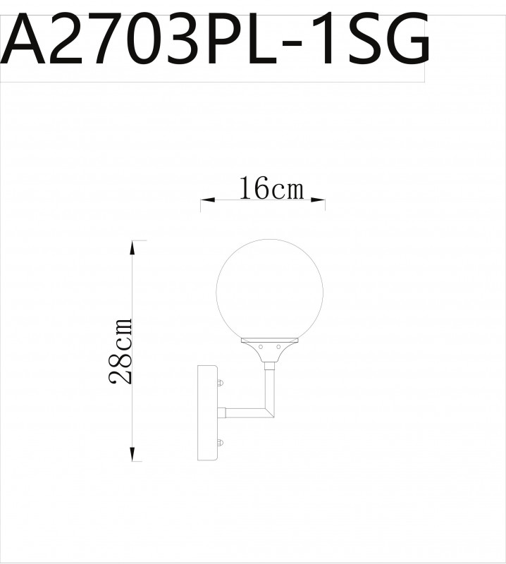 Бра ARTE Lamp A2703AP-1SG в Санкт-Петербурге