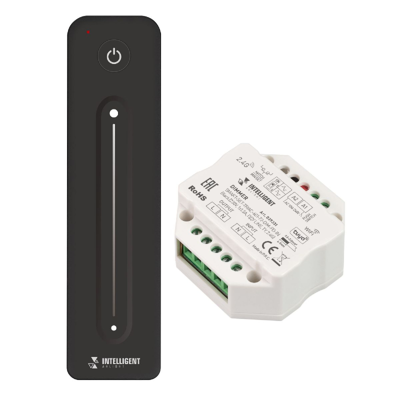 Диммер Arlight SMART-SET-TRIAC-601-72-DIM-PD-IN Black 230V, 1x1.5A, ПДУ LINE, TY, 2.4G 039331 в #REGION_NAME_DECLINE_PP#
