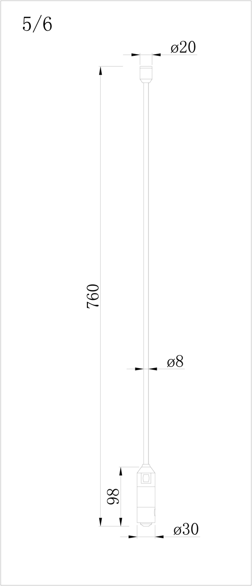 Стойка с двойным фиксатором Donolux Code 1.2 Double Stand H700 BBr DL20224 в Санкт-Петербурге