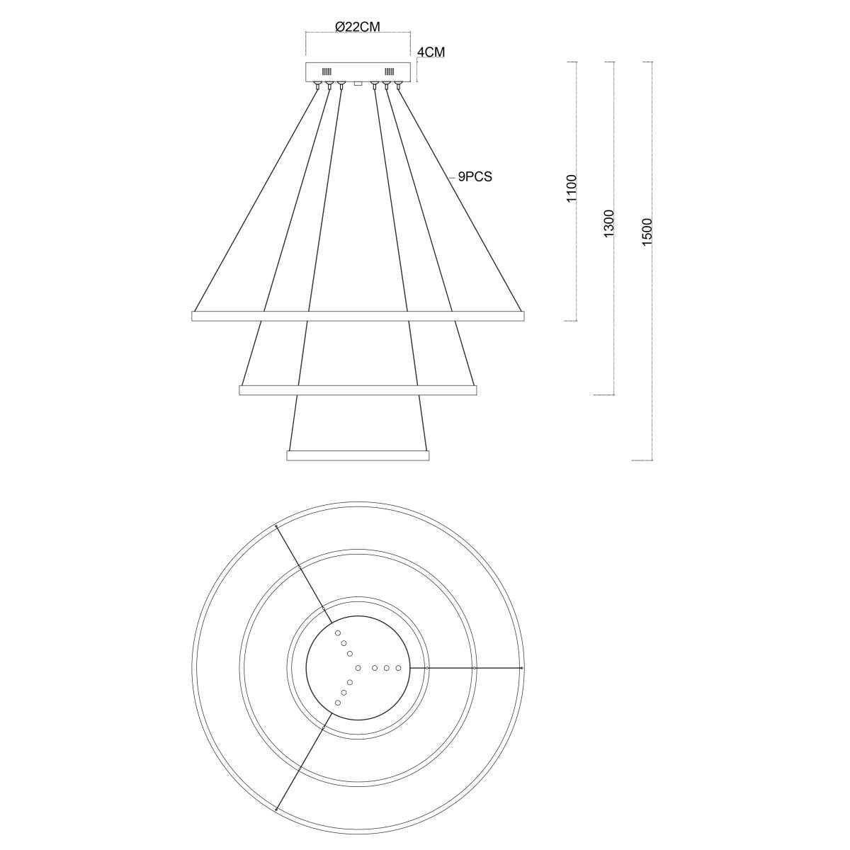 Потолочная чаша Favourite Canopy 4591-220-9CH в #REGION_NAME_DECLINE_PP#