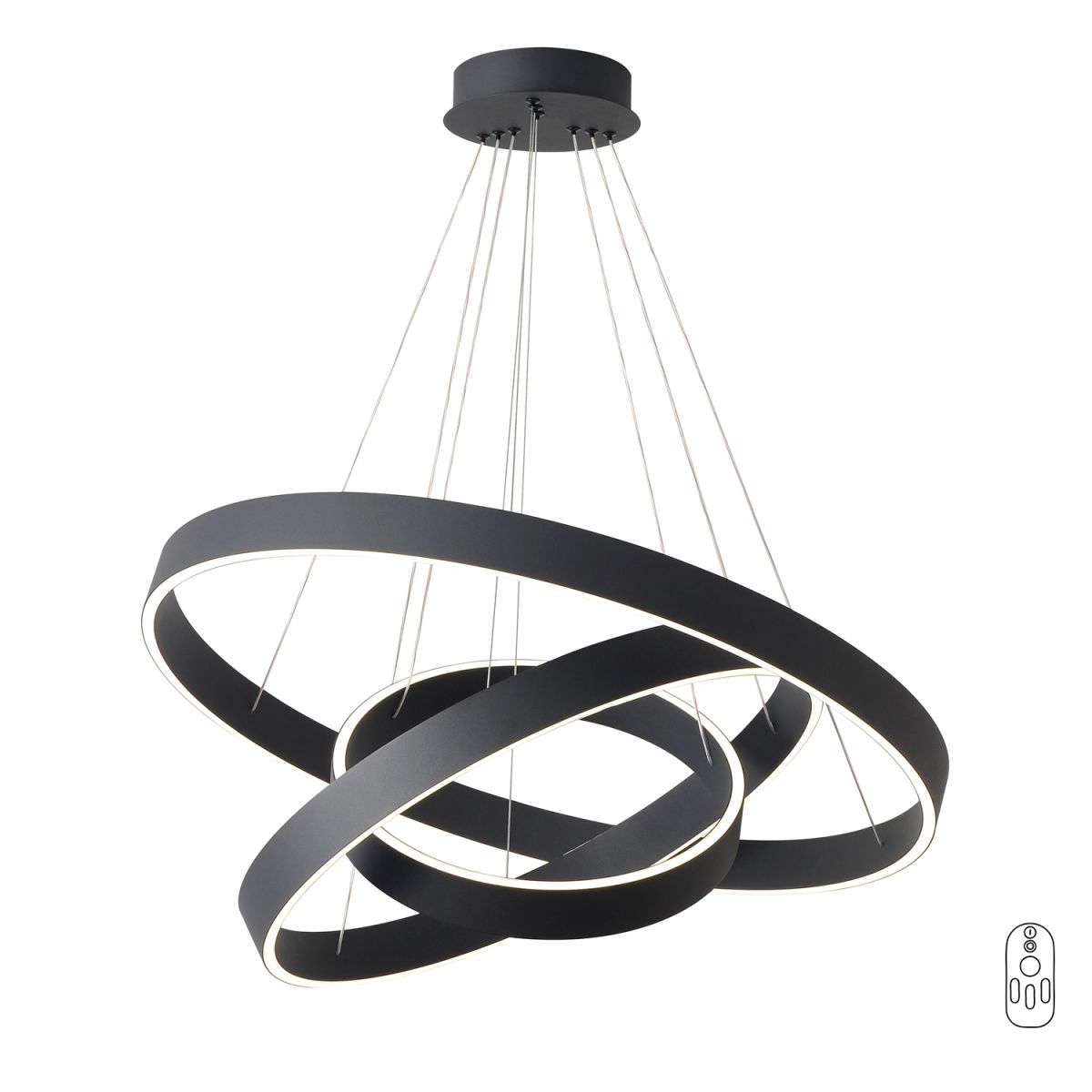 Подвесная люстра Crystal Lux TRON SP158W LED BLACK в Санкт-Петербурге