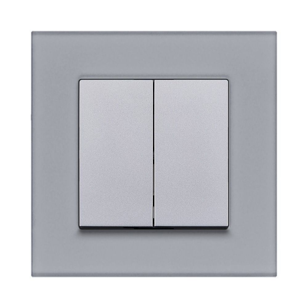 Рамка 1-постовая, стекло серый Kollinger Reflex MG RM1GY в #REGION_NAME_DECLINE_PP#