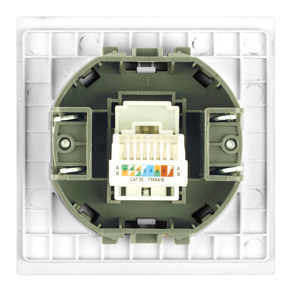Розетка компьютерная 1-местная RJ-45 (механизм) Stekker Мия RST00-3117-01 50436 в #REGION_NAME_DECLINE_PP#
