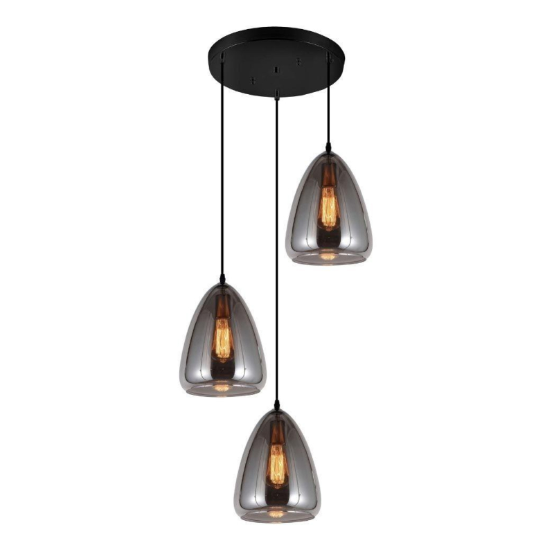 Подвесная люстра Lumina Deco Braga LDP 6841-3 GY в Санкт-Петербурге