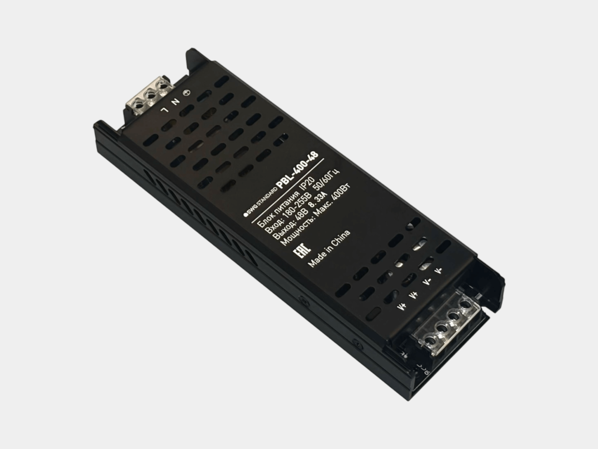 Блок питания SWG 48В IP20 400Вт PBL-400-48 00-00038349 в #REGION_NAME_DECLINE_PP#
