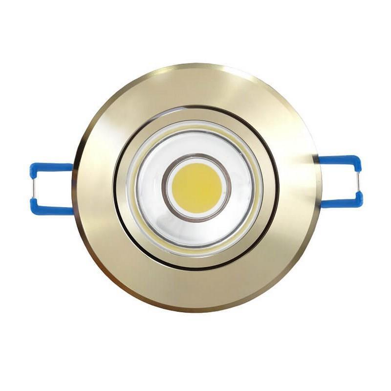 Светодиодный встраиваемый светильник (08788) Uniel 4500K ULM-R31-5W/NW IP20 Gold в Санкт-Петербурге