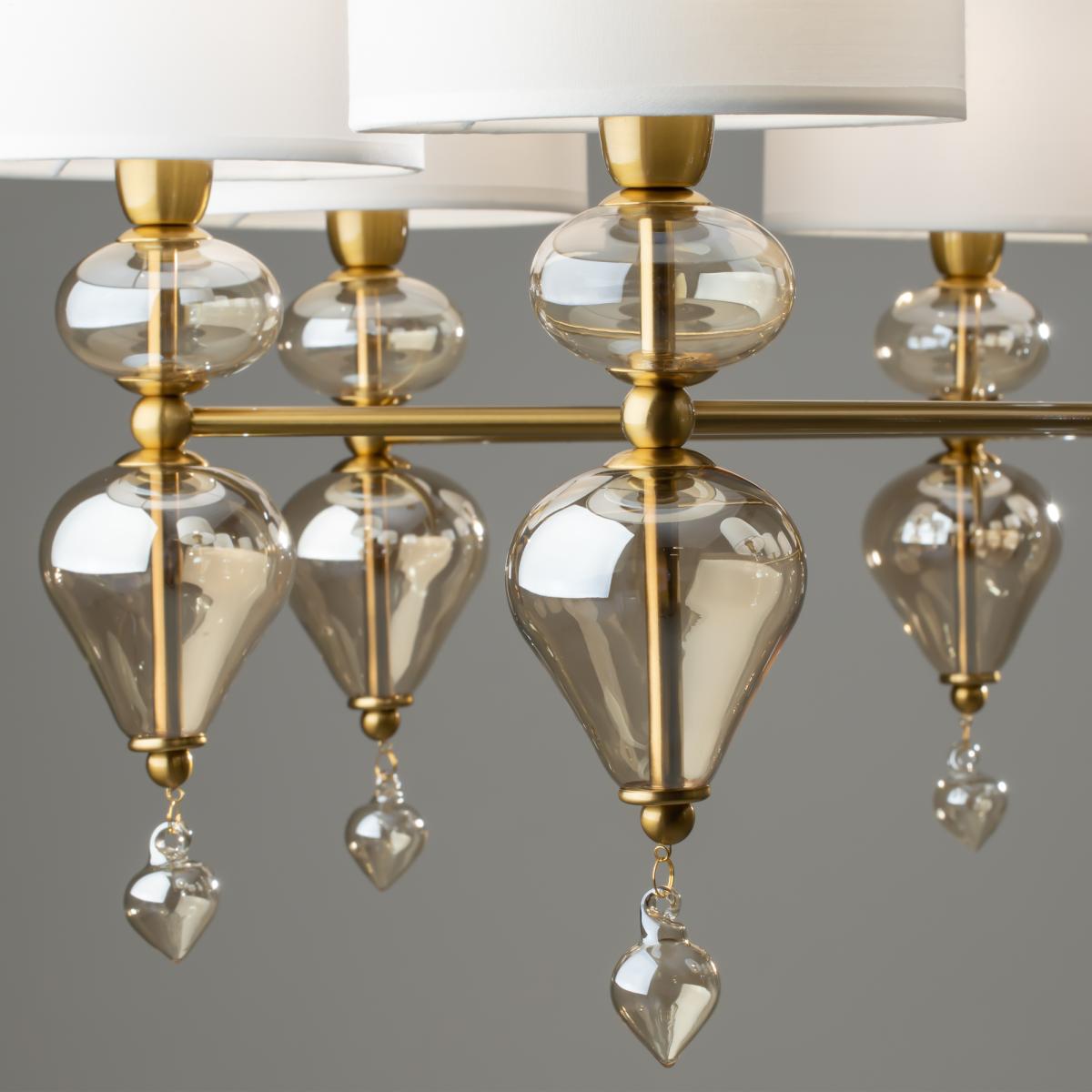 Люстра на штанге Freya Raise FR5369CL-08BS в #REGION_NAME_DECLINE_PP#