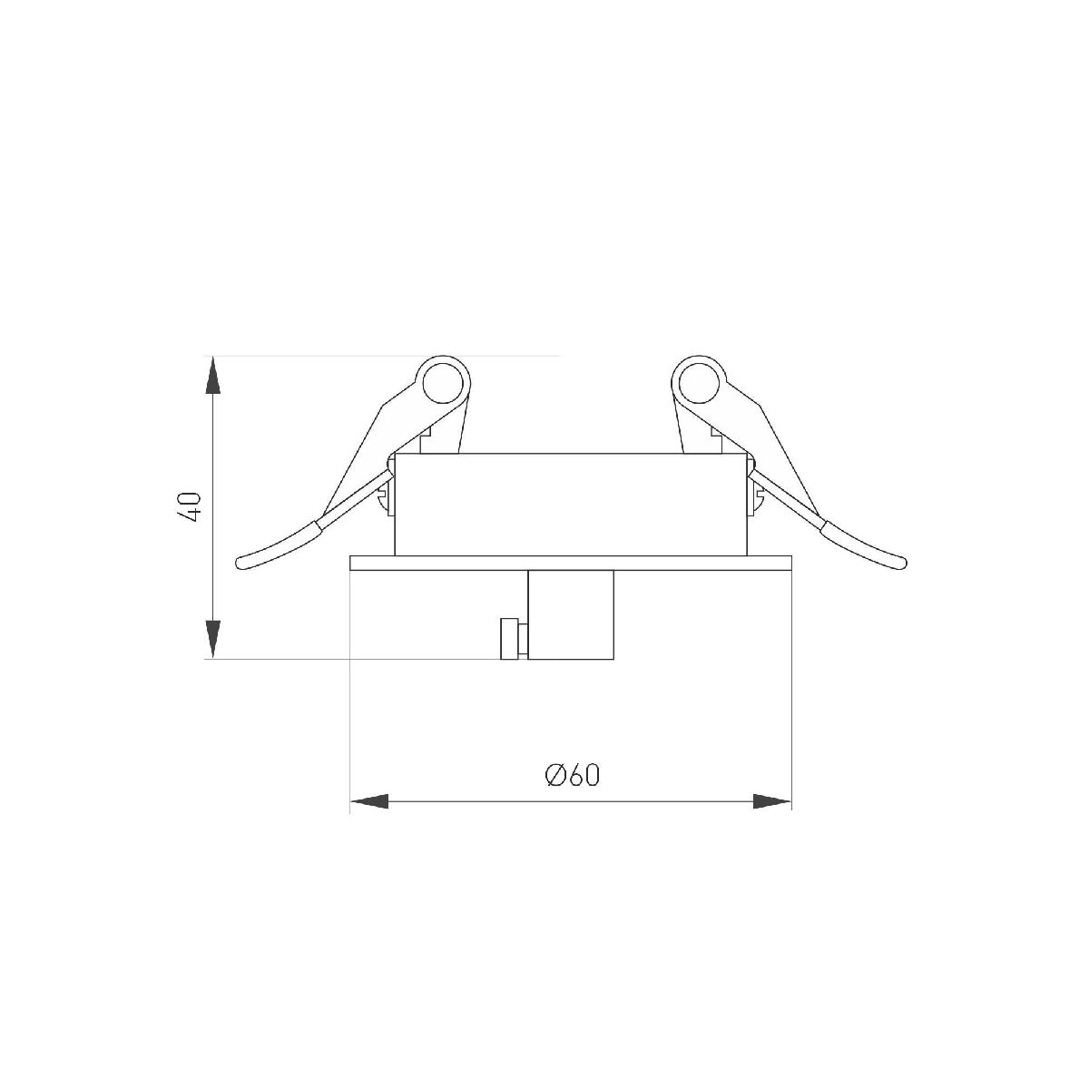 Чаша потолочная встраиваемая Arlight SPX-CANOPY-R60-C6.5 (BK) 046019 в Санкт-Петербурге