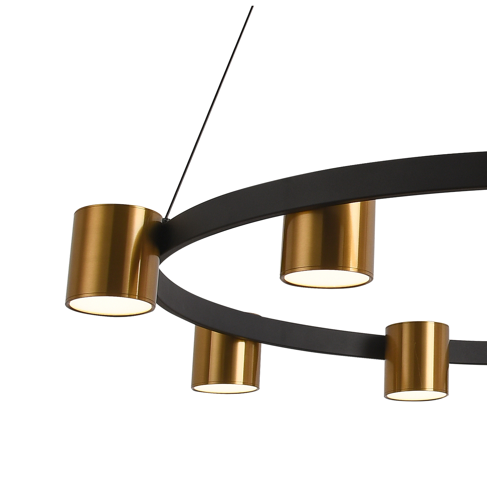 Подвесная люстра Natali Kovaltseva LED LAMPS 81129/7C BRASS BLACK в Санкт-Петербурге