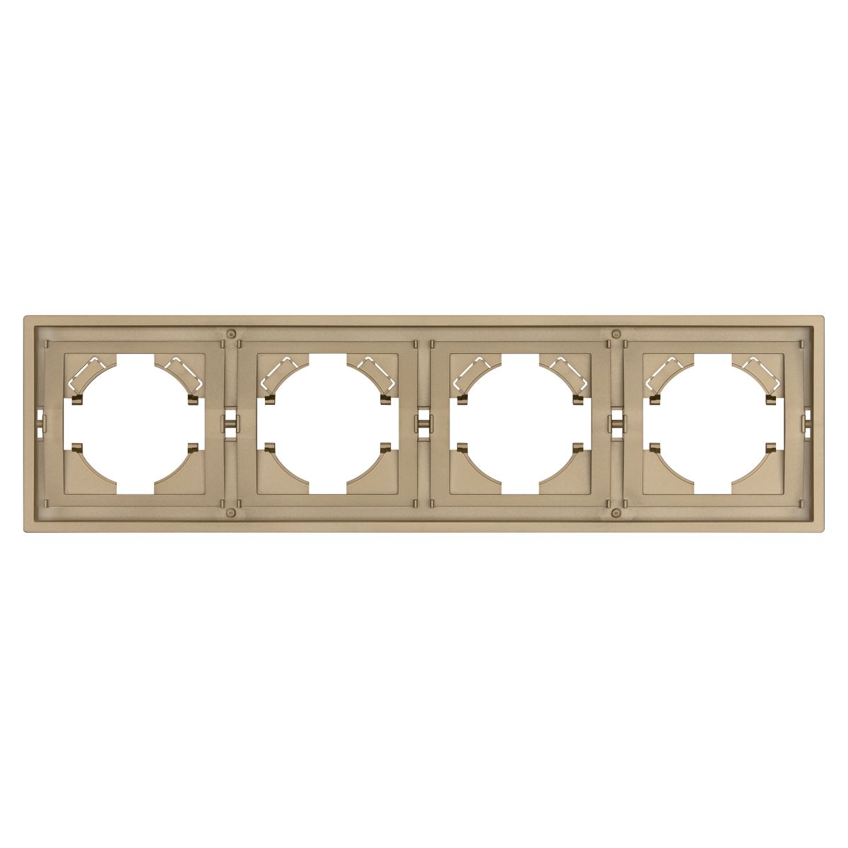 Рамка пластиковая на 4 поста Arlight FRM-TENDO-SFPL-4-GD 054663 в Санкт-Петербурге