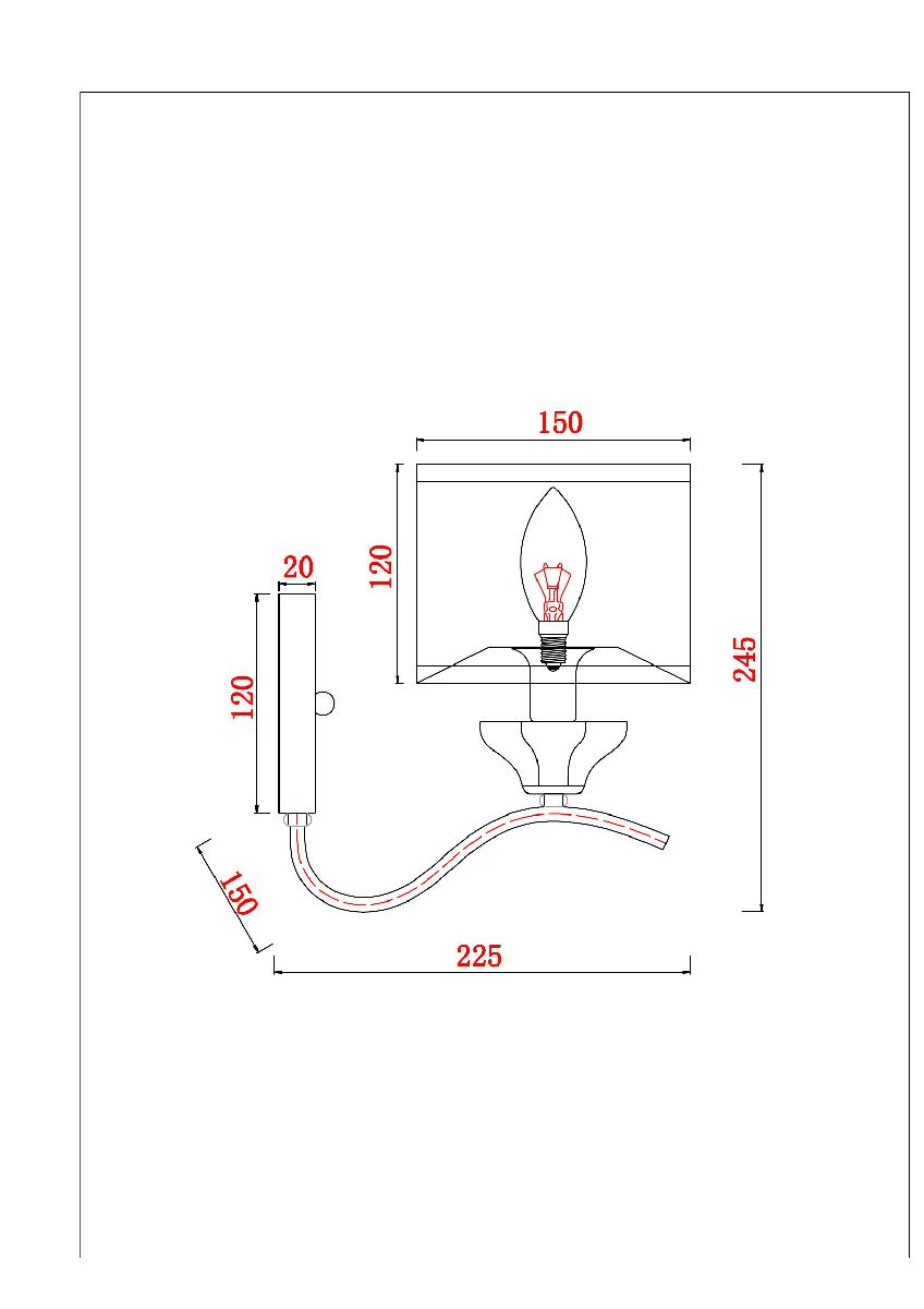 Бра Arte Lamp Alhena A4091AP-1CC в Санкт-Петербурге