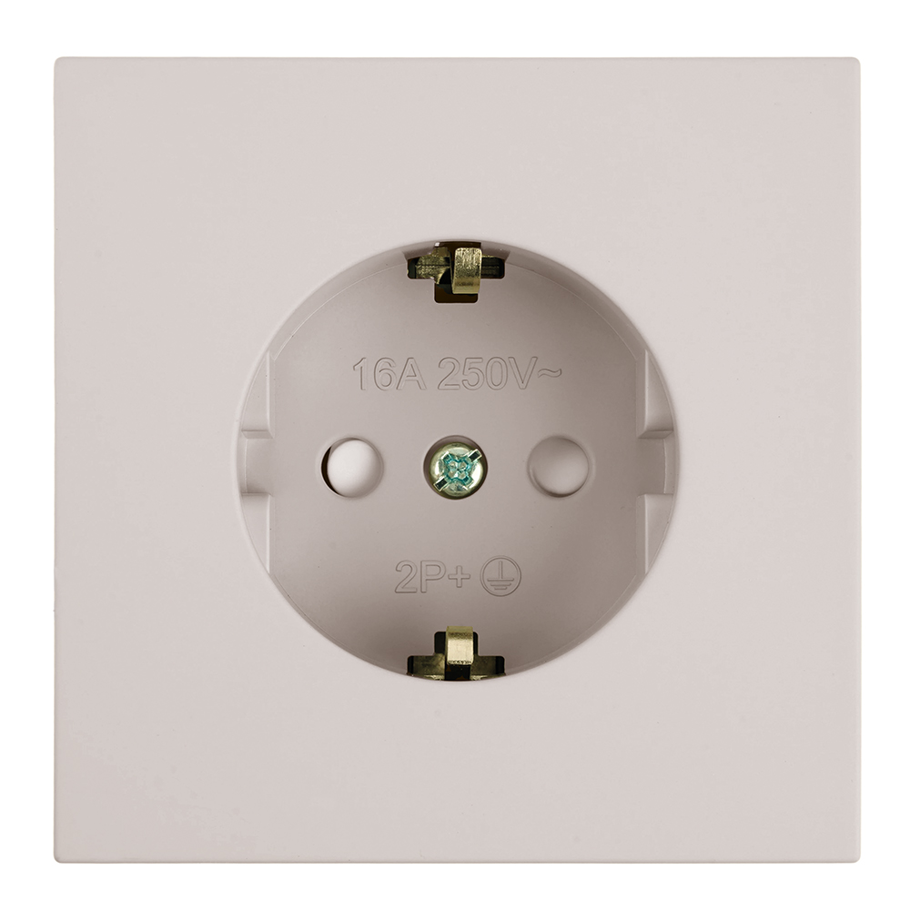 Розетка 1-местная с защитной шторкой с/з (механизм) Stekker Мия 250В 16А RST16-3110-08 пудровый жемчуг 50484 в #REGION_NAME_DECLINE_PP#