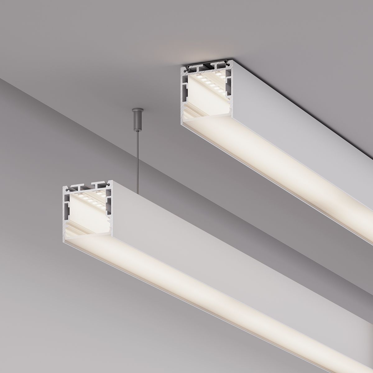 Профиль Arlight SL-LINE-3535-3000 WHITE с рефлектором (Алюминий) 064464 в Санкт-Петербурге