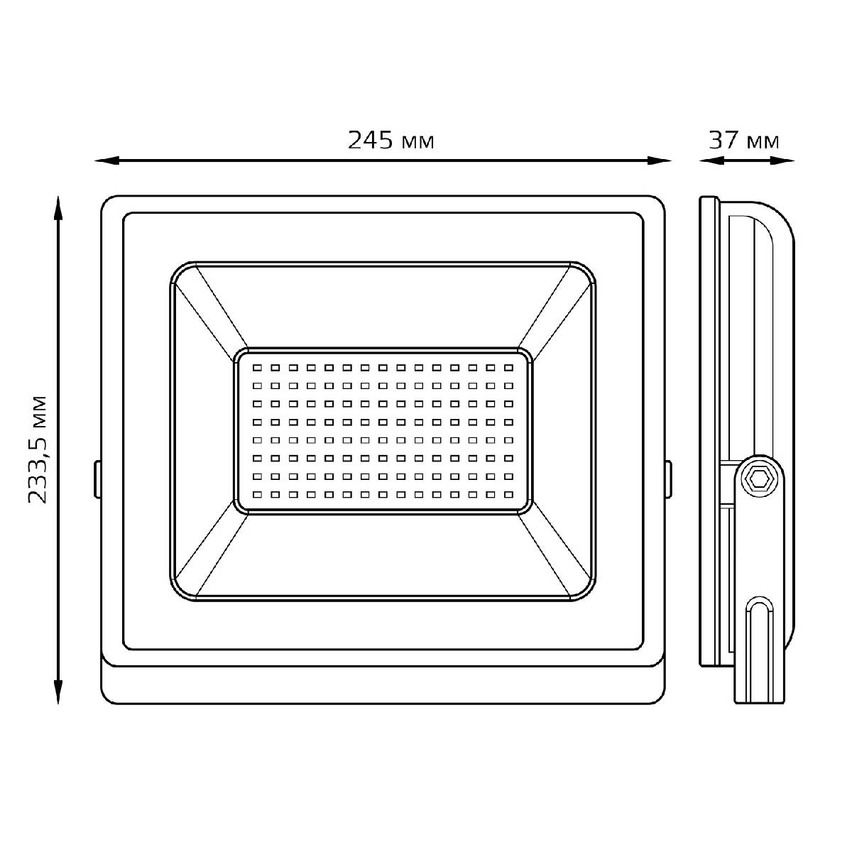 Прожектор светодиодный Gauss Elementary 100W 3000К 613527100 в Санкт-Петербурге