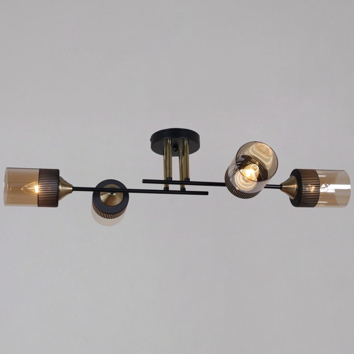Потолочная люстра Reluce 48460-0.3-04 BK+COPPER в Санкт-Петербурге
