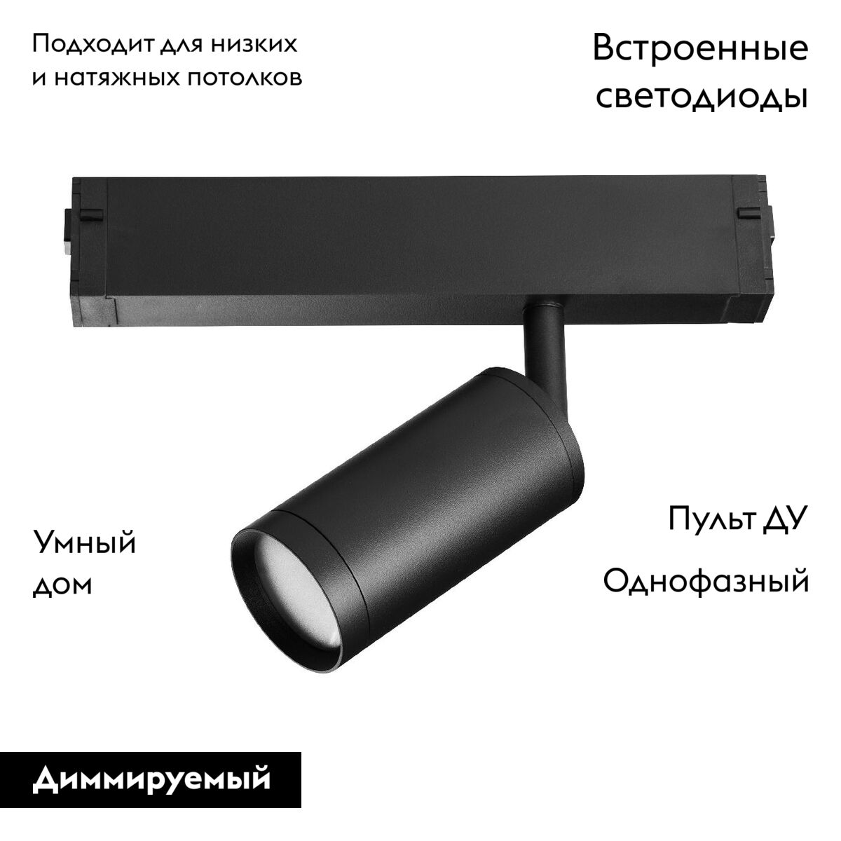 Трековый однофазный светильник Lightstar Teta 205027R в Санкт-Петербурге