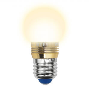 Лампа светодиодная (10064) Uniel E27 5W 3000K матовая LED-G45P-5W/WW/E27/FR ALC02GD в Санкт-Петербурге