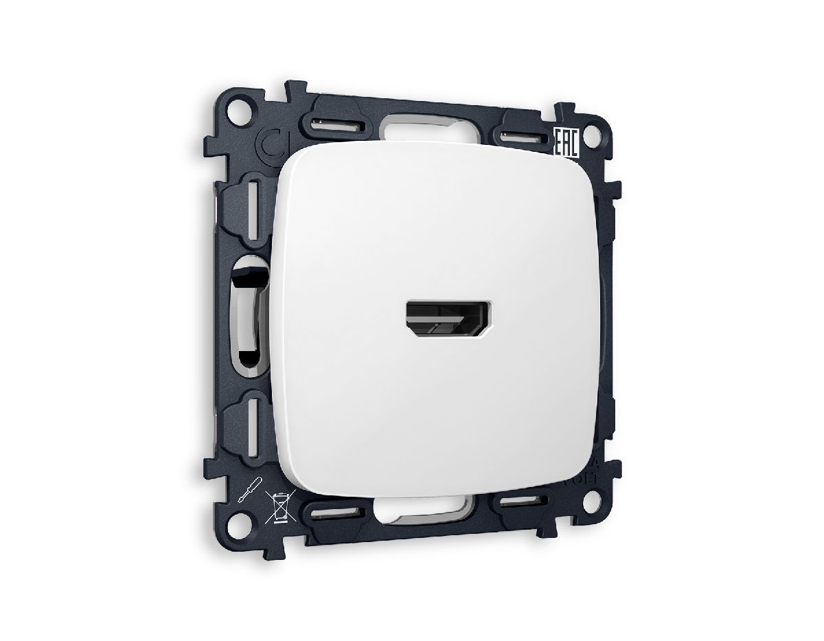 Комплект механизма розетки HDMI 2.0 40V/500MO 2.0GHz 5-18Gbit/s Ambrella Volt Omega MO134010 в Санкт-Петербурге