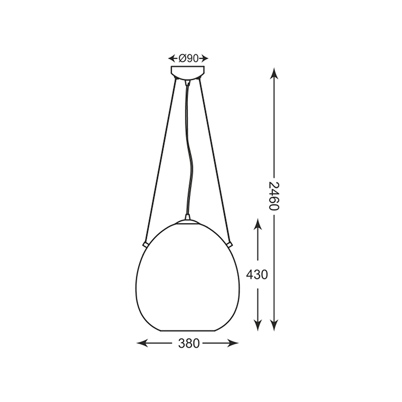 Подвесной светильник Zumaline MOON P19066B-D38 в Санкт-Петербурге