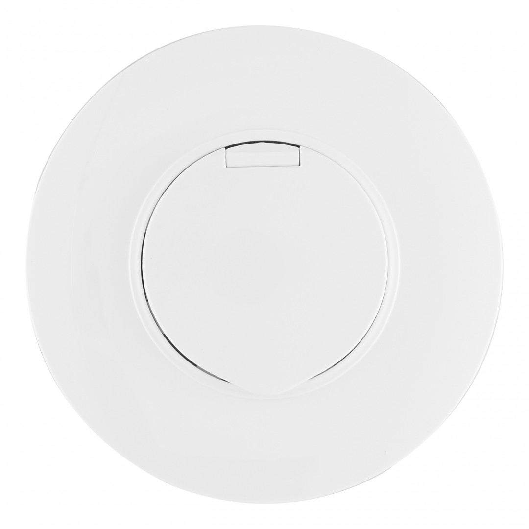 Розетка круглая с/з и шторками, защитной крышкой и рамкой Arte Milano SET08-1-41-1 white в Санкт-Петербурге