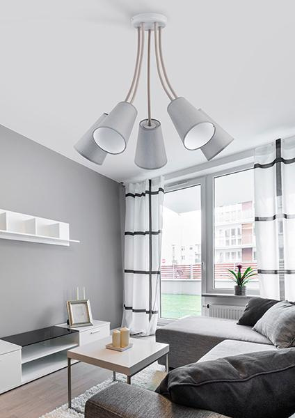 Подвесная люстра TK Lighting 2101 Wire Gray в Санкт-Петербурге