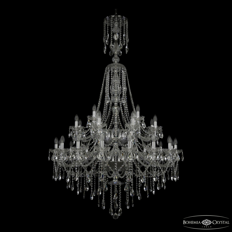 Подвесная люстра Bohemia Ivele Crystal 1415/16+8+4/400/XL-185/2d Ni в Санкт-Петербурге