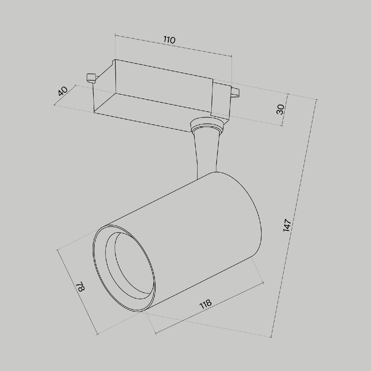 Трековый светильник Maytoni Technical Vuoro TR003-1-10W4K-W-W в Санкт-Петербурге